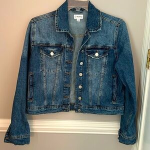 The Drop Women's Jai Cropped Denim Jacket, Large